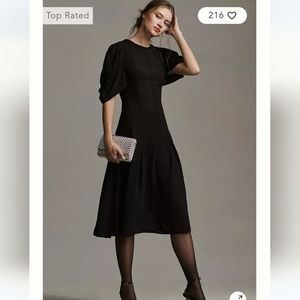 Anthropologie Modern sheer midi dress nwt